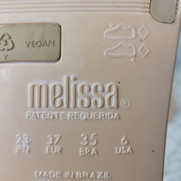 Melissa Babe Women's Slide Sandals Size 6 Pink Open Toe Bow Accent Slip On Shoe - Picture 9 of 9